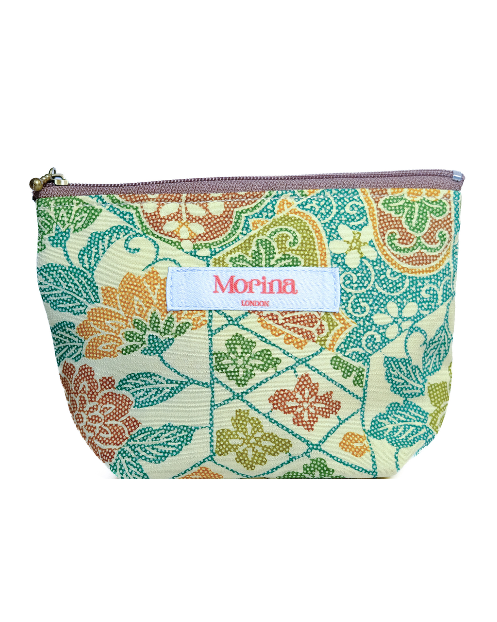 Classic Pouch / Green floral