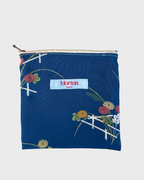 Square Pouch / Indigo Garden