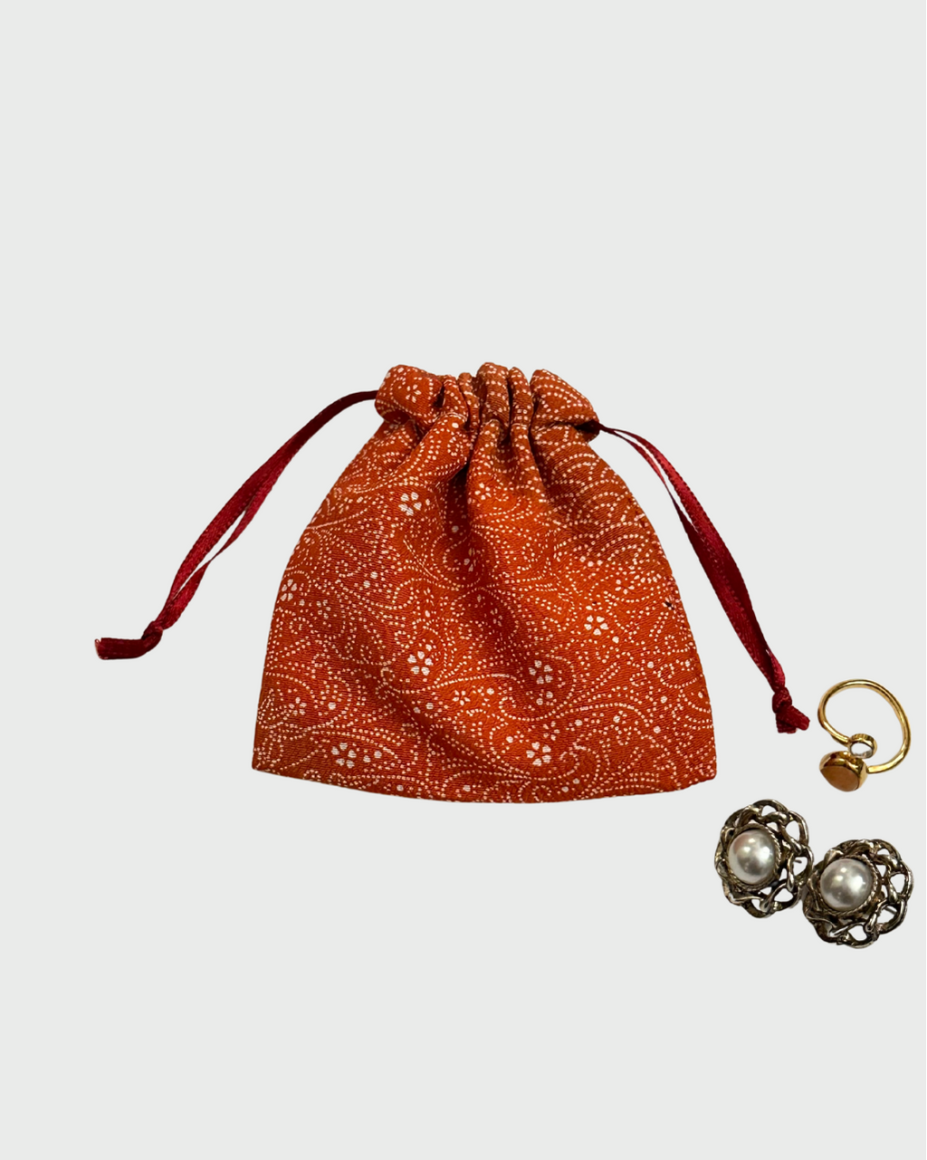 Petit Kinchaku Pouch / Red