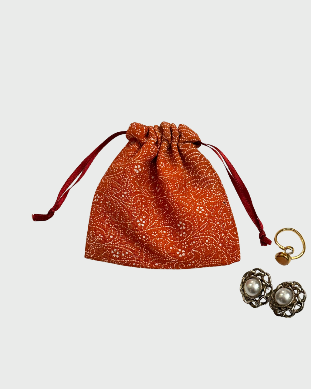 Petit Kinchaku Pouch / Red