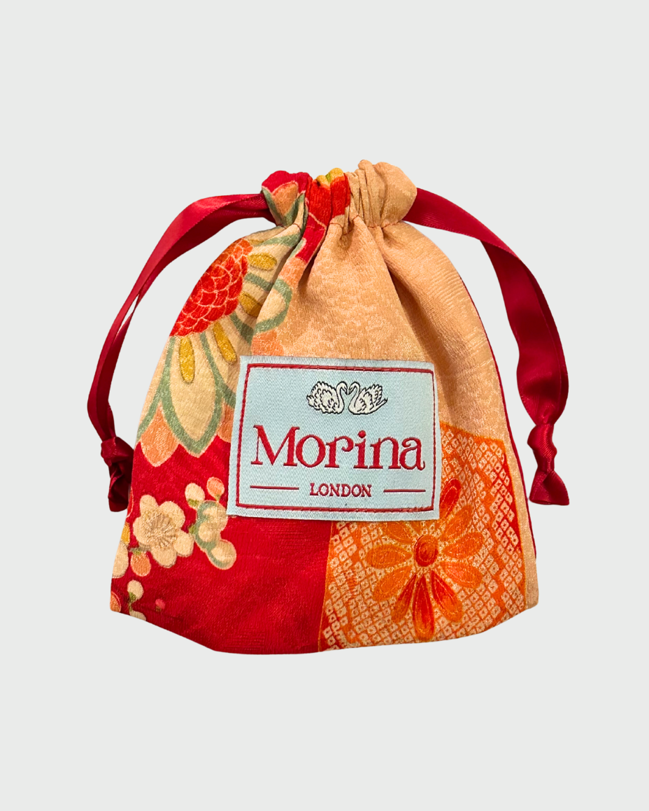 Midi Kinchaku Pouch / Red