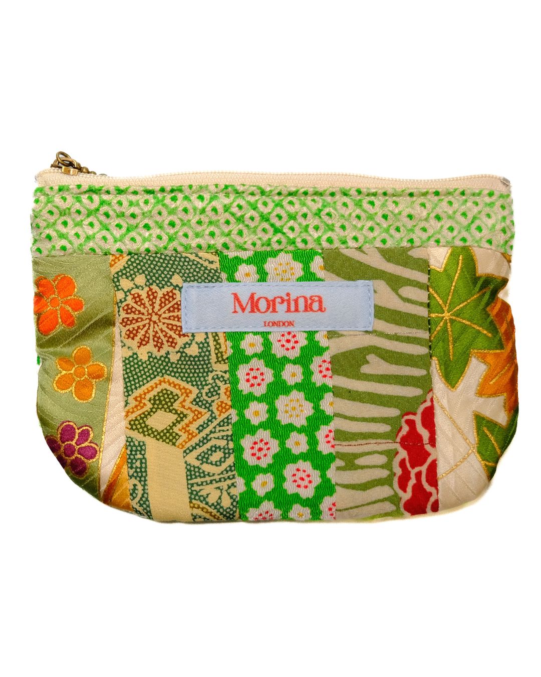 Patchwork Pouch / Green Matcha
