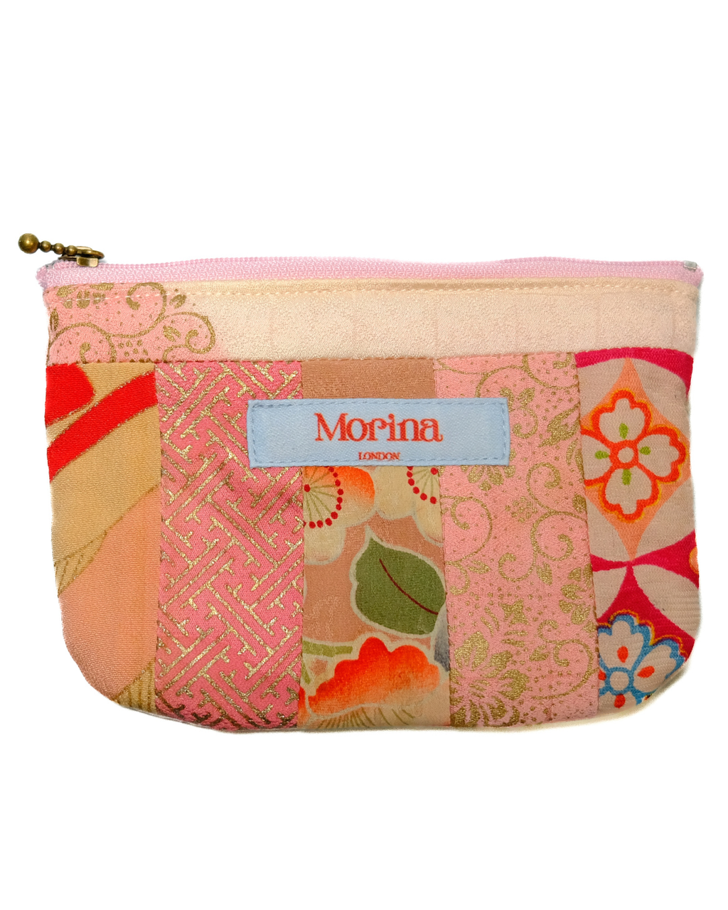 Patchwork Pouch / Pink blossoms