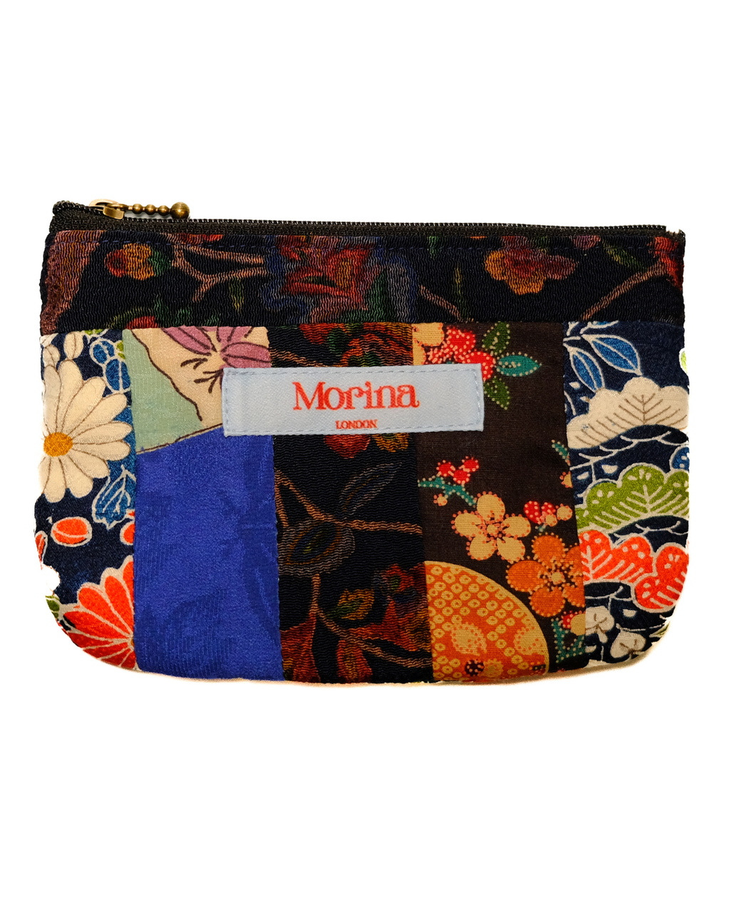 Patchwork Pouch / Blue Fuji