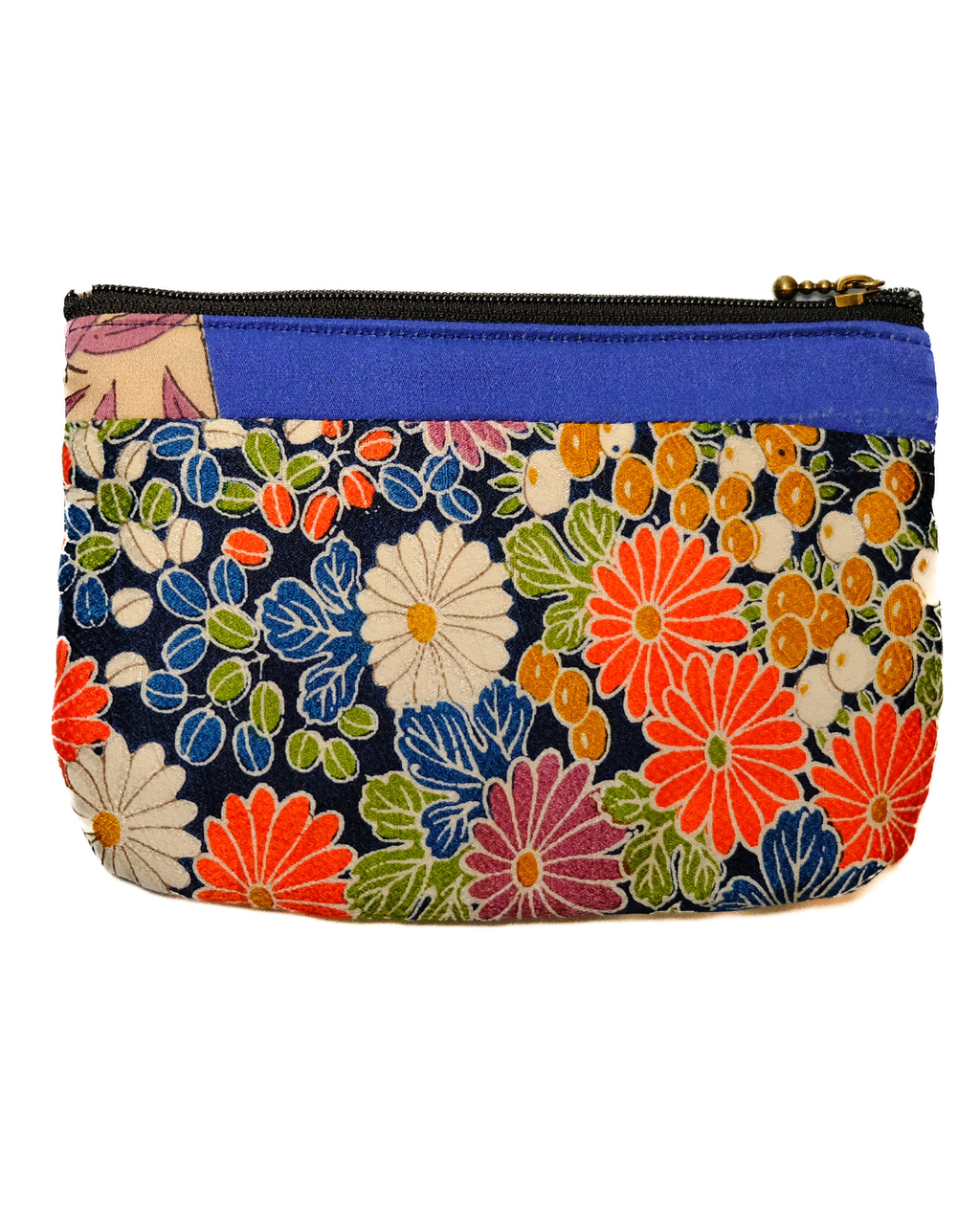 Patchwork Pouch / Blue Fuji