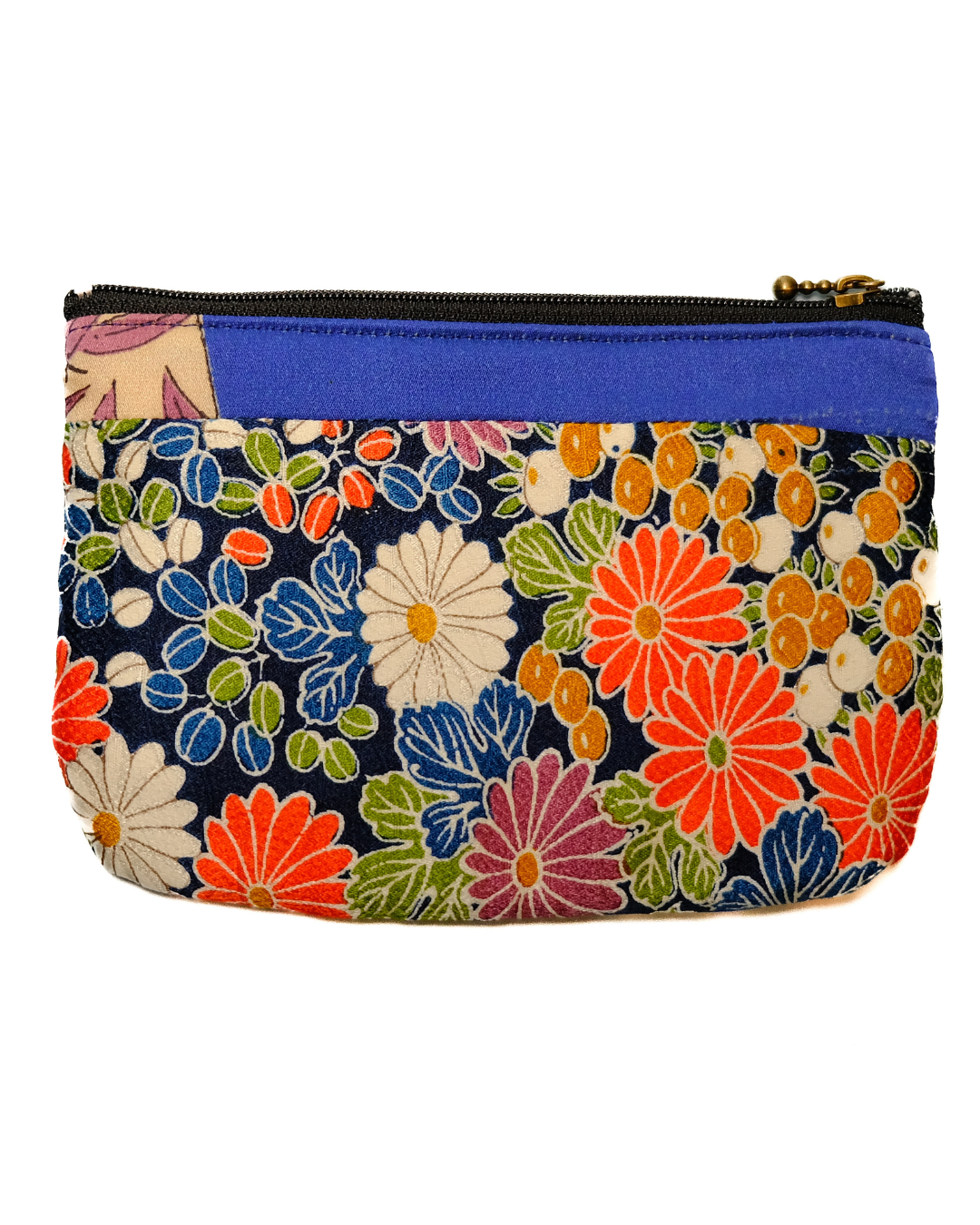 Patchwork Pouch / Blue Fuji
