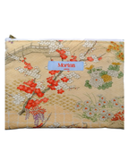 Flat Pouch / White floral