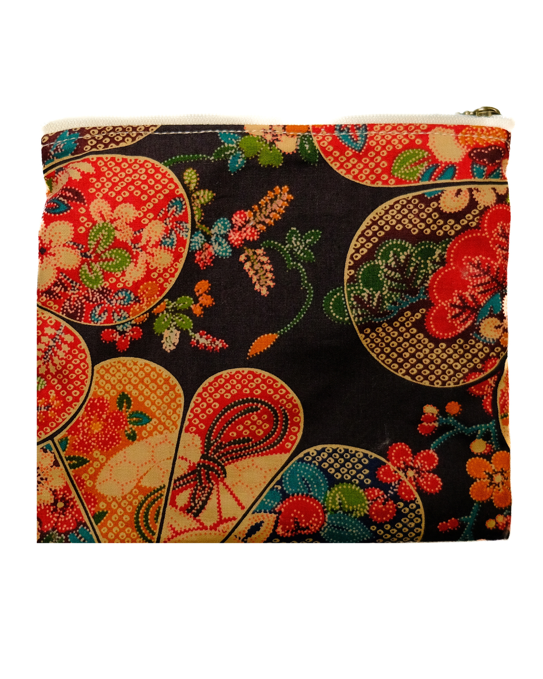 Flat Pouch / Navy floral