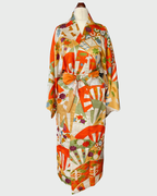 Japanese Fan Kimono Gown