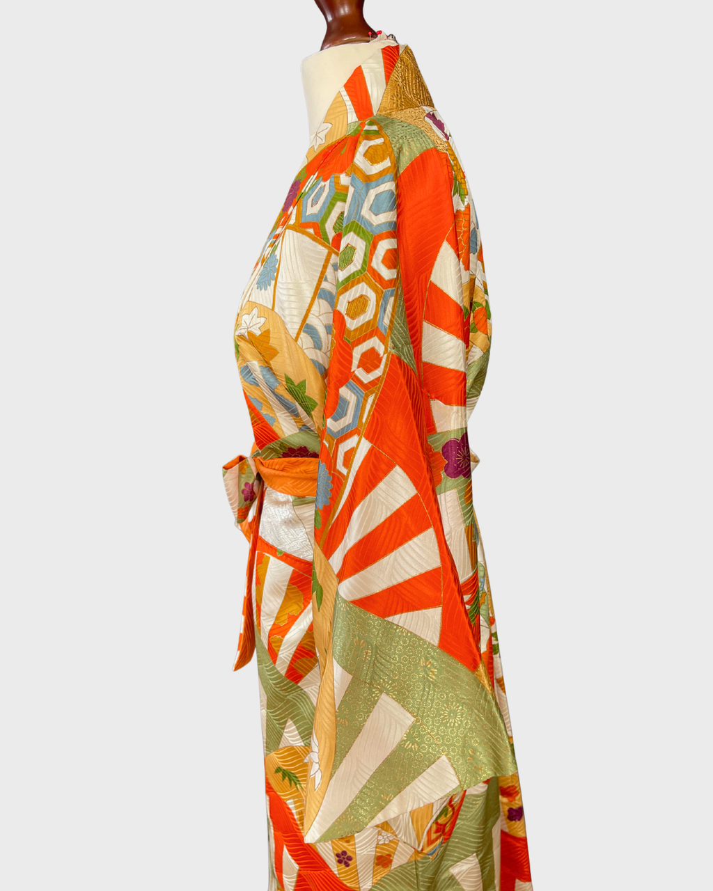 Japanese Fan Kimono Gown
