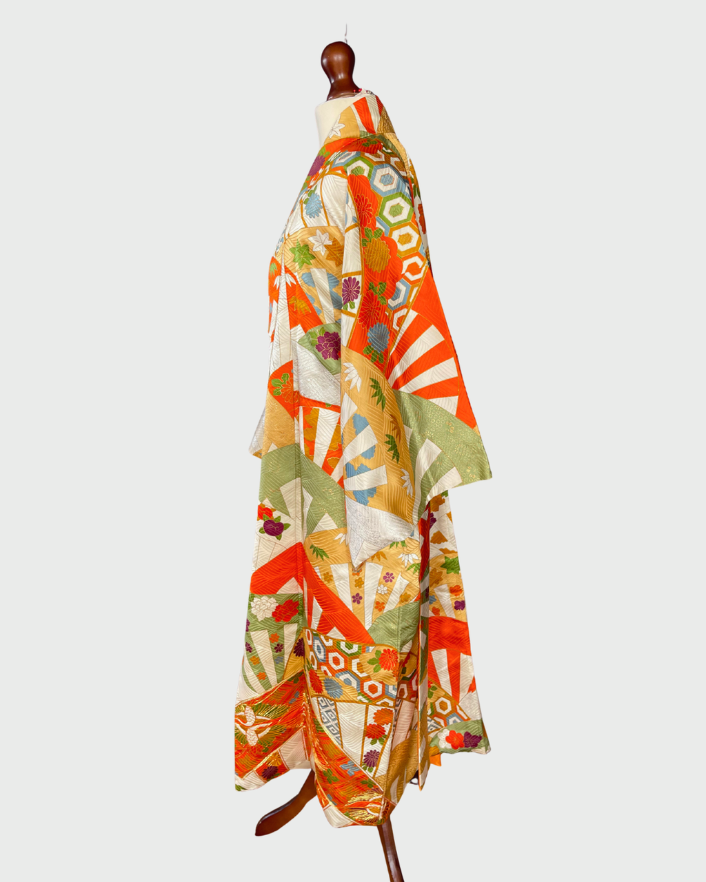 Japanese Fan Kimono Gown