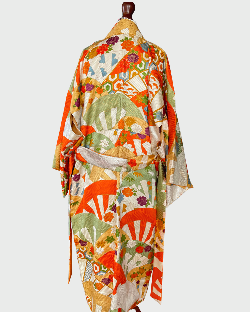 Japanese Fan Kimono Gown