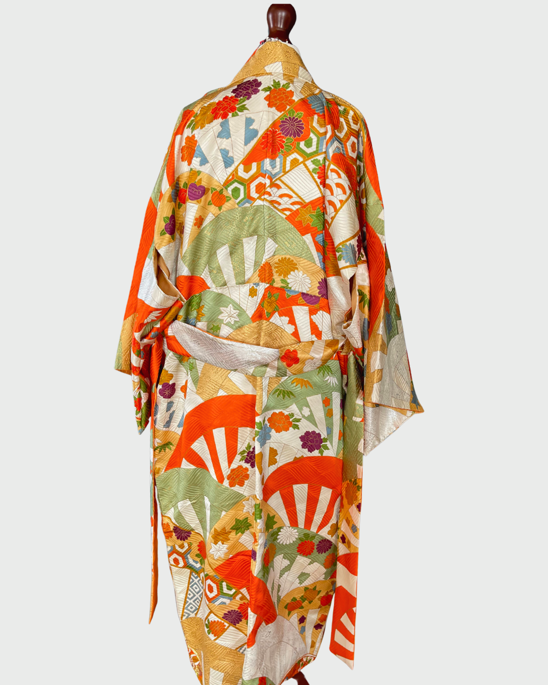 Japanese Fan Kimono Gown