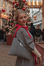 Kimono Ribbon Bag  / Holiday Stripe