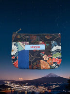Patchwork Pouch / Blue Fuji